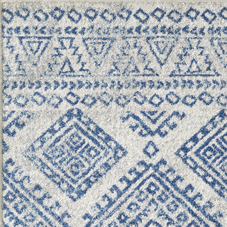 KAS Evolution 5104 Ivory/Blue Calypso Area Rug Lifestyle Image Feature