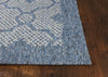 KAS Farmhouse 3203 Blue Mosaic Area Rug Round Image Feature