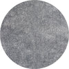 KAS Fina 0552 Silver Silky Shag Area Rug Round Image