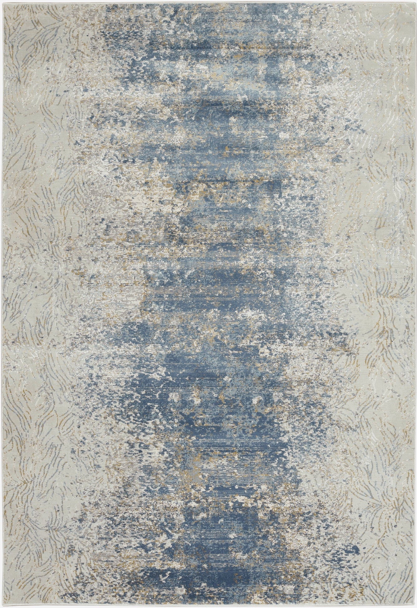 KAS Generations 7036 Blue/Gold Illusions Area Rug main image