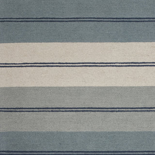 KAS Gramercy 1604 Ivory/Blue Visions Area Rug Runner Image