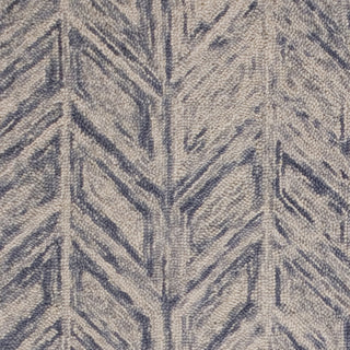 KAS Gramercy 1611 Blue Hither Herringbone Area Rug Lifestyle Image