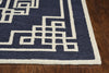 KAS Gramercy 1613 Navy Ivory Maysville Area Rug Round Image
