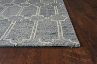 KAS Gramercy 1631 Slate Blue Carmen Area Rug Round Image Feature