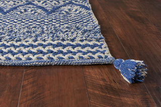 KAS Hang Ten Malibu 854 Blue Hermosa Beach Area Rug Round Image