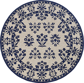 KAS Harbor 4208 Sand/Blue Haven Area Rug Lifestyle Image Feature