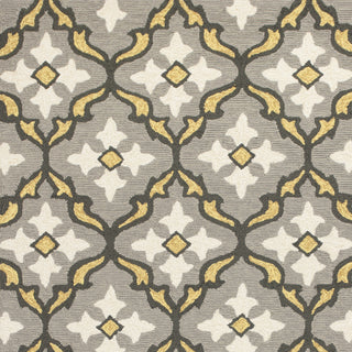 KAS Harbor 4209 Grey/Gold Mosaic Area Rug Corner Image