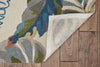 KAS Harbor 4211 Ivory/Teal Palms Area Rug