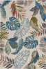 KAS Harbor 4211 Ivory/Teal Palms Area Rug