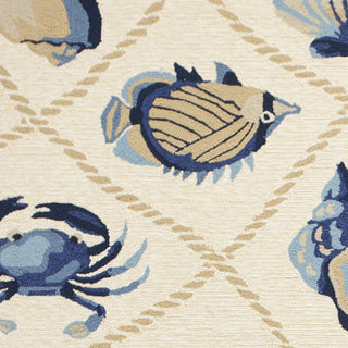 KAS Harbor 4217 Sand Seaside Area Rug Lifestyle Image Feature