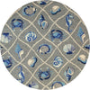 KAS Harbor 4219 Grey Seaside Area Rug Round Image