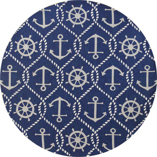 KAS Harbor 4220 Navy Marina Area Rug Round Image