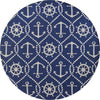 KAS Harbor 4220 Navy Marina Area Rug Round Image