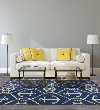 KAS Harbor 4220 Navy Marina Area Rug Runner Image