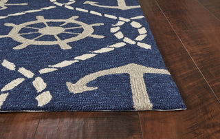 KAS Harbor 4220 Navy Marina Area Rug Corner Image