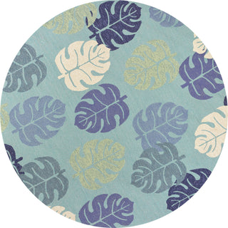 KAS Harbor 4228 Turquoise Palms Area Rug Runner Image