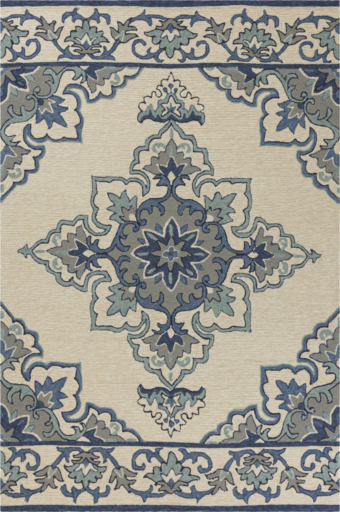 KAS Harbor 4238 Ivory/Blue Serafina Area Rug main image