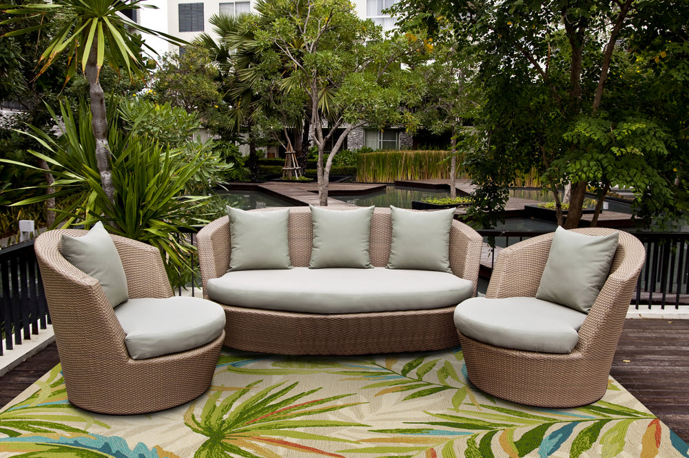 KAS Harbor 4242 Sand Playa Area Rug Lifestyle Image Feature