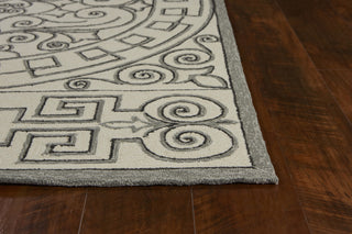 KAS Harbor 4246 Ivory/Grey Irongate Area Rug Round Image