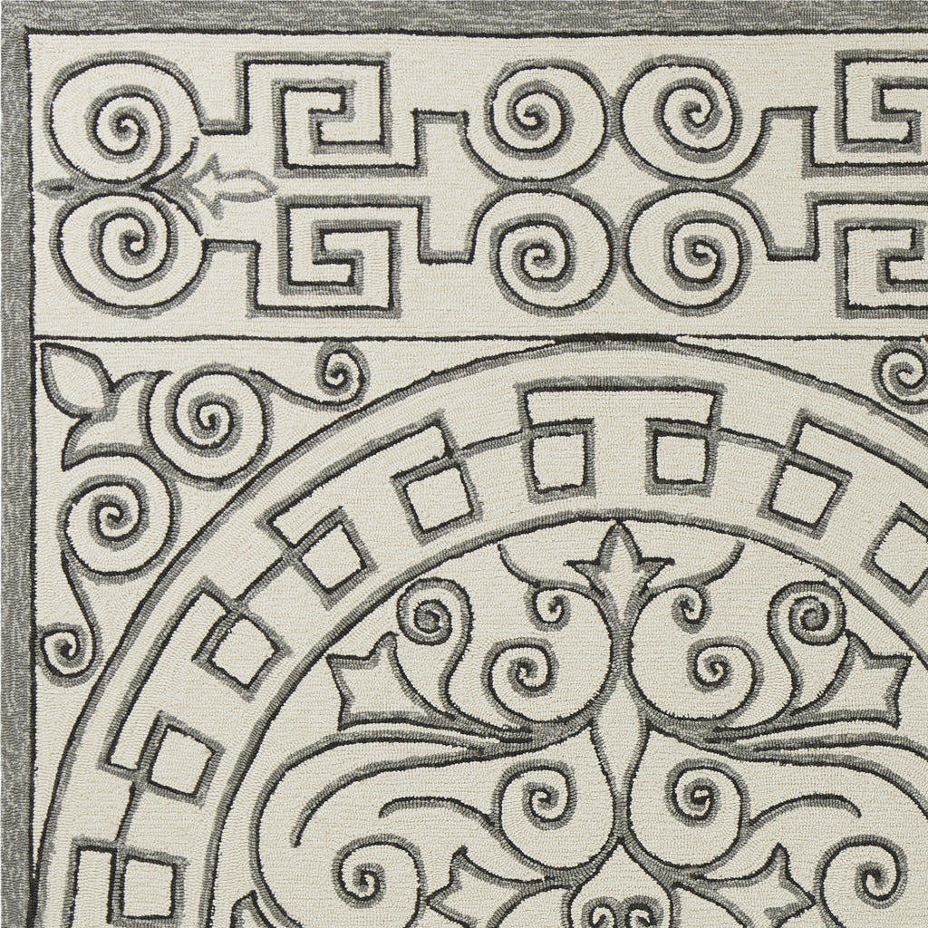 KAS Harbor 4246 Ivory/Grey Irongate Area Rug Incredible Rugs and Decor