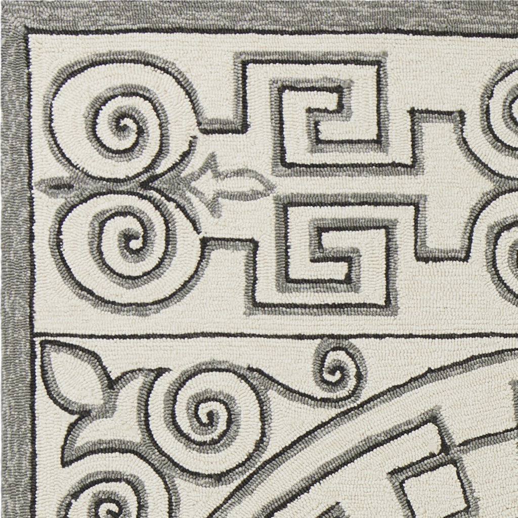 KAS Harbor 4246 Ivory/Grey Irongate Area Rug Incredible Rugs and Decor