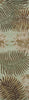 KAS Havana 2612 Aqua Fern View Area Rug Runner Image