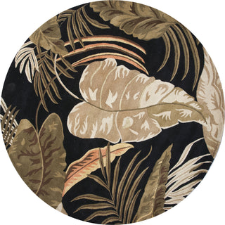 KAS Havana 2616 Midnight Rainforest Area Rug Round Image