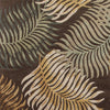 KAS Havana 2617 Espresso Fern View Area Rug Corner Image