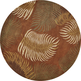 KAS Havana 2623 Rust Fern View Area Rug Runner Image