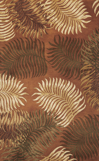 KAS Havana 2623 Rust Fern View Area Rug Main Image