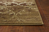 KAS Heritage 9350 Olive Damask Area Rug Round Image