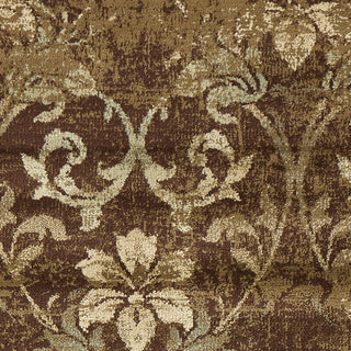 KAS Heritage 9350 Olive Damask Area Rug