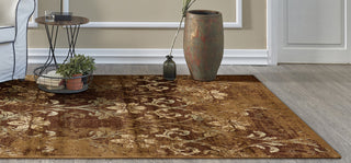KAS Heritage 9350 Olive Damask Area Rug