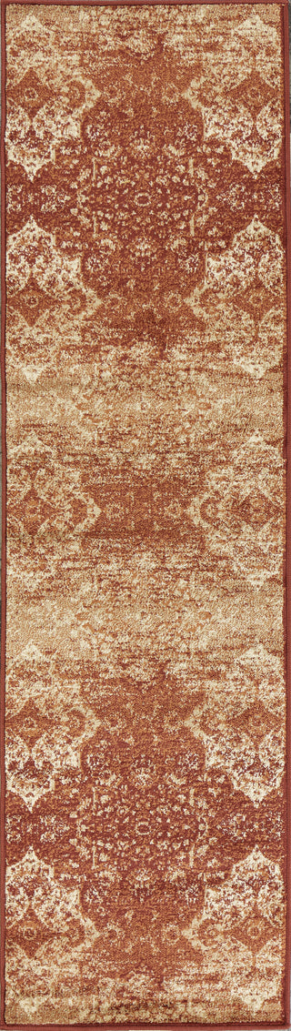 KAS Heritage 9356 Rust Vintage Area Rug Runner Image