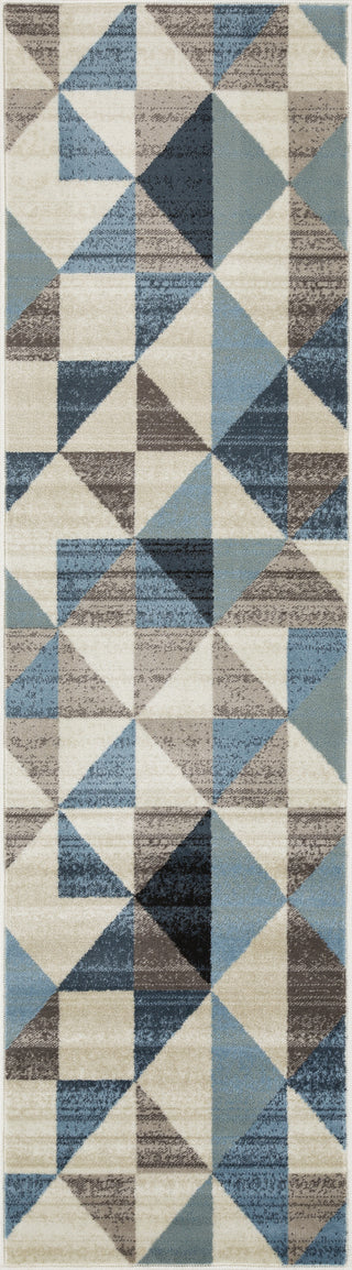 KAS Heritage 9365 Blue/Grey Scope Area Rug