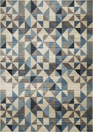 KAS Heritage 9365 Blue/Grey Scope Area Rug