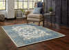 KAS Heritage 9367 Ivory/Blue Elegance Area Rug Lifestyle Image Feature