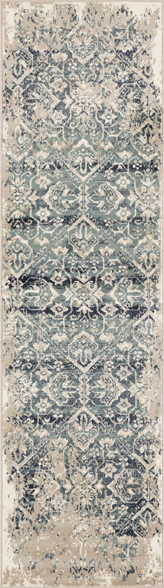 KAS Heritage 9372 Ivory/Blue Anna Area Rug Lifestyle Image Feature
