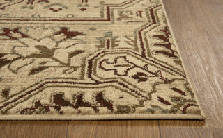 KAS Heritage 9374 Ivory/Blue Medallion Area Rug Round Image