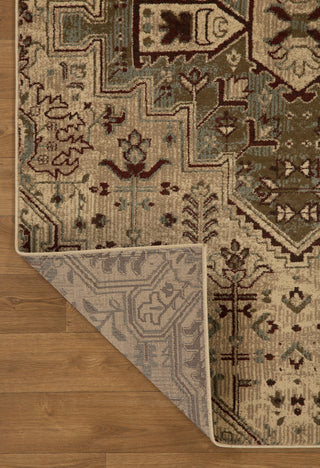 KAS Heritage 9374 Ivory/Blue Medallion Area Rug Runner Image