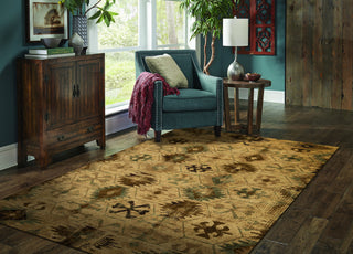 KAS Heritage 9375 Ivory/Blue Southwest Area Rug Lifestyle Image Feature