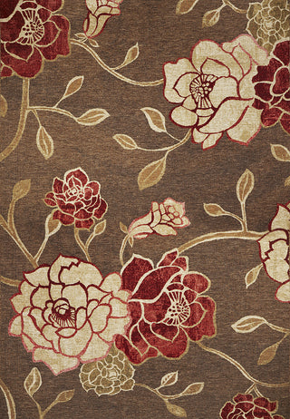 KAS Horizon 5703 Mocha Flora Area Rug Main Image