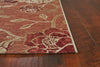 KAS Horizon 5708 Brick Red Flora Area Rug Runner Image Feature