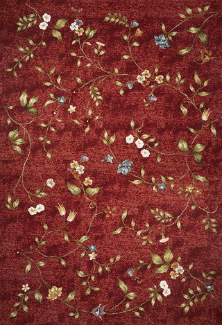 KAS Horizon 5717 Red Floral Area Rug Main Image