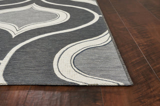 KAS Horizon 5728 Slate Groove Area Rug Lifestyle Image