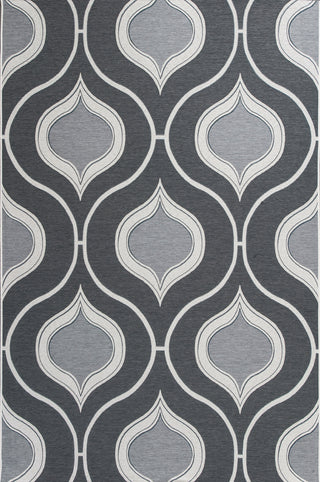 KAS Horizon 5728 Slate Groove Area Rug Main Image