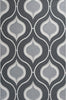 KAS Horizon 5728 Slate Groove Area Rug Main Image