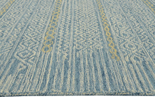 KAS Hudson 2466 Blue Boho Area Rug Round Image