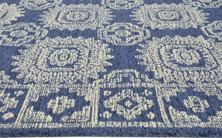 KAS Hudson 2469 Navy Suzani Area Rug Round Image