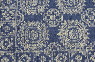 KAS Hudson 2469 Navy Suzani Area Rug Corner Image